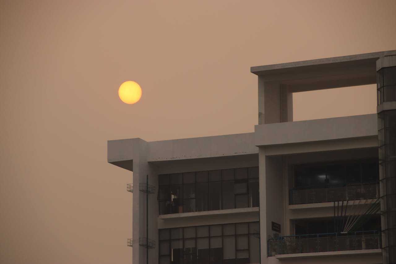 Free stock photo of urban sunset